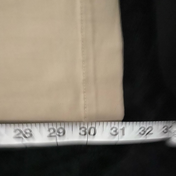 Khaki Old Navy pants with very light pinstripes. - Picture 4 of 4